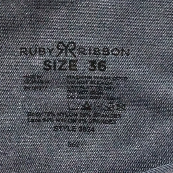 NEW Ruby Ribbon Lace Cami Midnight Teal Woman's Cami Size 36 - Picture 4 of 9